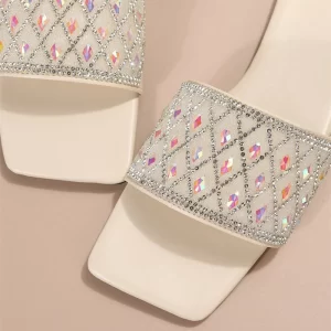 2024 New Summer Style Fashionable, Comfortable, Casual and Versatile Flat-soled Simple Wear-resistant Slippers and Sandals